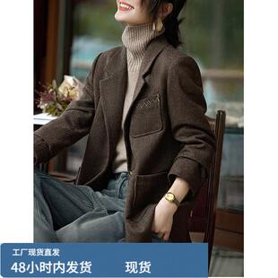 时尚西装西服短外套女士装春秋冬季2026年新款爆款小个子洋派上衣