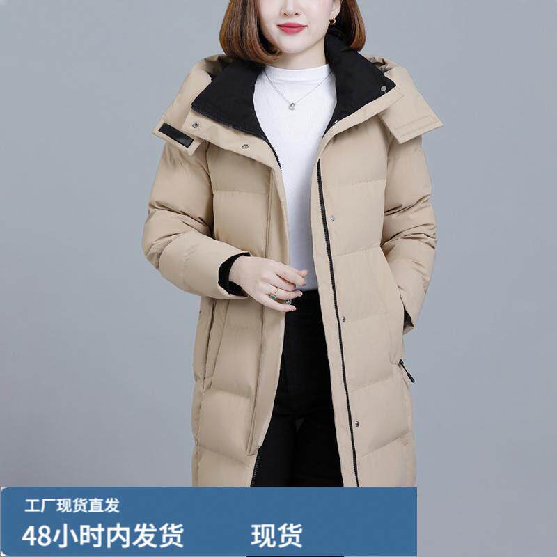 中长款羽戎檰服女加肥加大码女装冬季新款女士大码胖mm潮加厚檰袄
