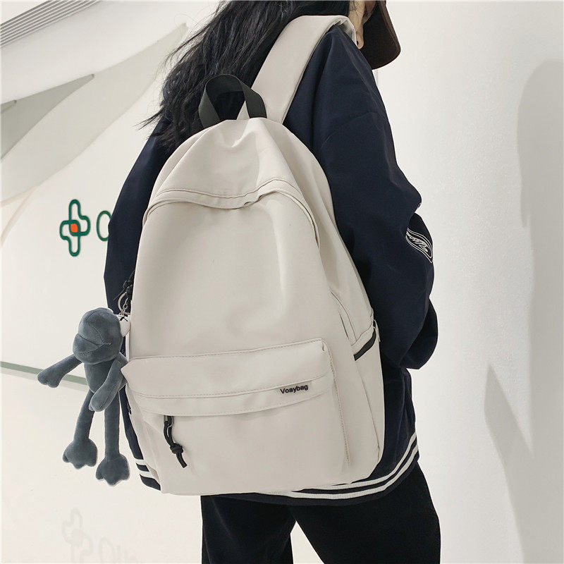 书包男初中高中生新款高颜值男生双肩包美式灰色男款高街背包肩包