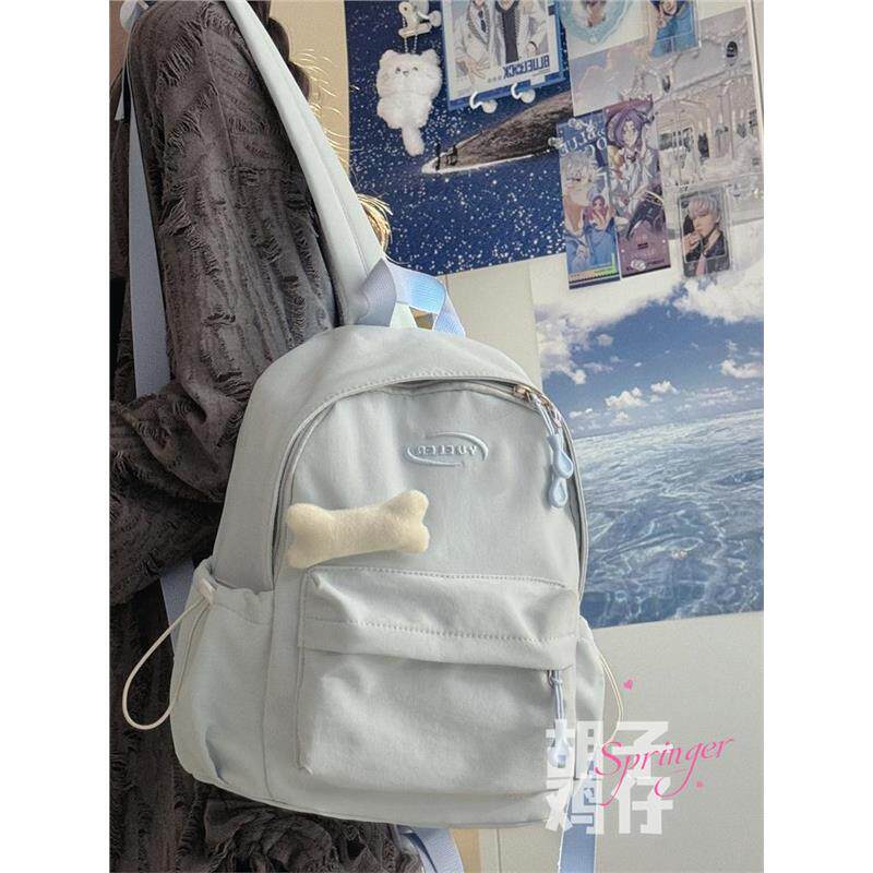 纯色百搭小书包女韩版少女学生迷你双肩包高颜值简约休闲mini背包