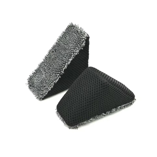 汽车内饰清洁海绵擦 玻璃去污擦拭收水纤维方块轮胎打蜡海绵擦