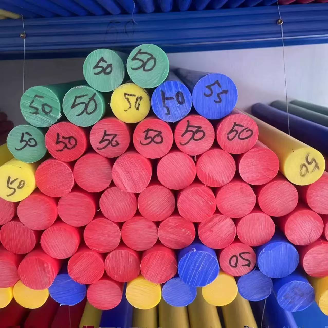 彩色PA66尼龙板红蓝绿黄橙板材彩色PA66尼龙棒黑色耐磨板棒厂家