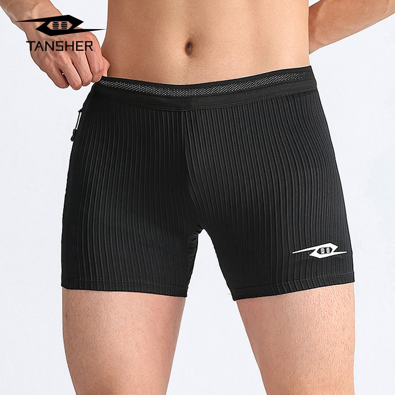 弹射者紧身压缩短裤男速干高弹跑步训练马拉松专业田径运动三分裤