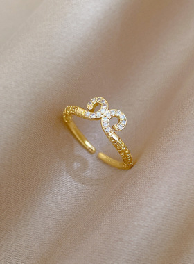 【真金】黑神话悟空戒指开口可调节款简约手饰日系指环情侣对戒