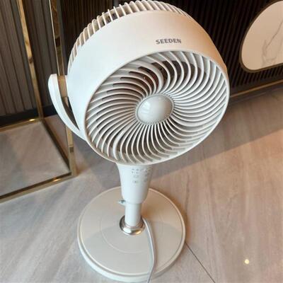 SEEDEN西点电风扇小型立式空气循环扇落地风扇轻音家用办公室风扇