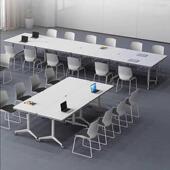 折叠培桌训DOC椅组合辅导班桌办公桌会议桌折叠多功能培训桌机构