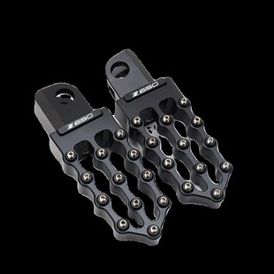 适用川崎忍者 Z650 改H装 铝合金前脚踏后脚蹬脚踏仔配件 NINJA650