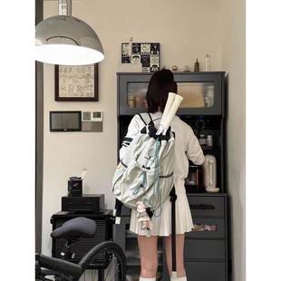 羽毛球包薄荷曼波色男女网球拍背包轻便运动旅游大容量抽绳双肩书