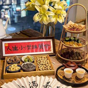 饰品摆件 饰氛围感相框画喜庆文字摆台画店铺家居新年装 元 旦新年装