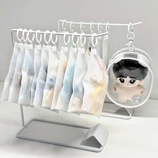 娃衣磨砂收纳袋娃娃透明盒痛包旅行内衣裤衣服可挂式密封防尘袋.