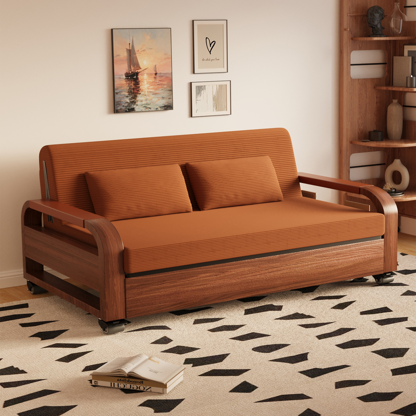 沙发床折叠两用2025新款小型拉床