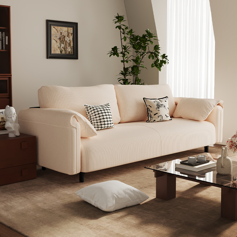 布艺小沙发客厅2025新款小户型卧室双人位大象耳朵懒人沙发出租房