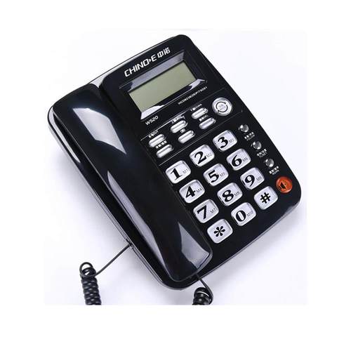 中诺W520来电显示坐式固定电话机家用办公室单机大铃声老年人座机