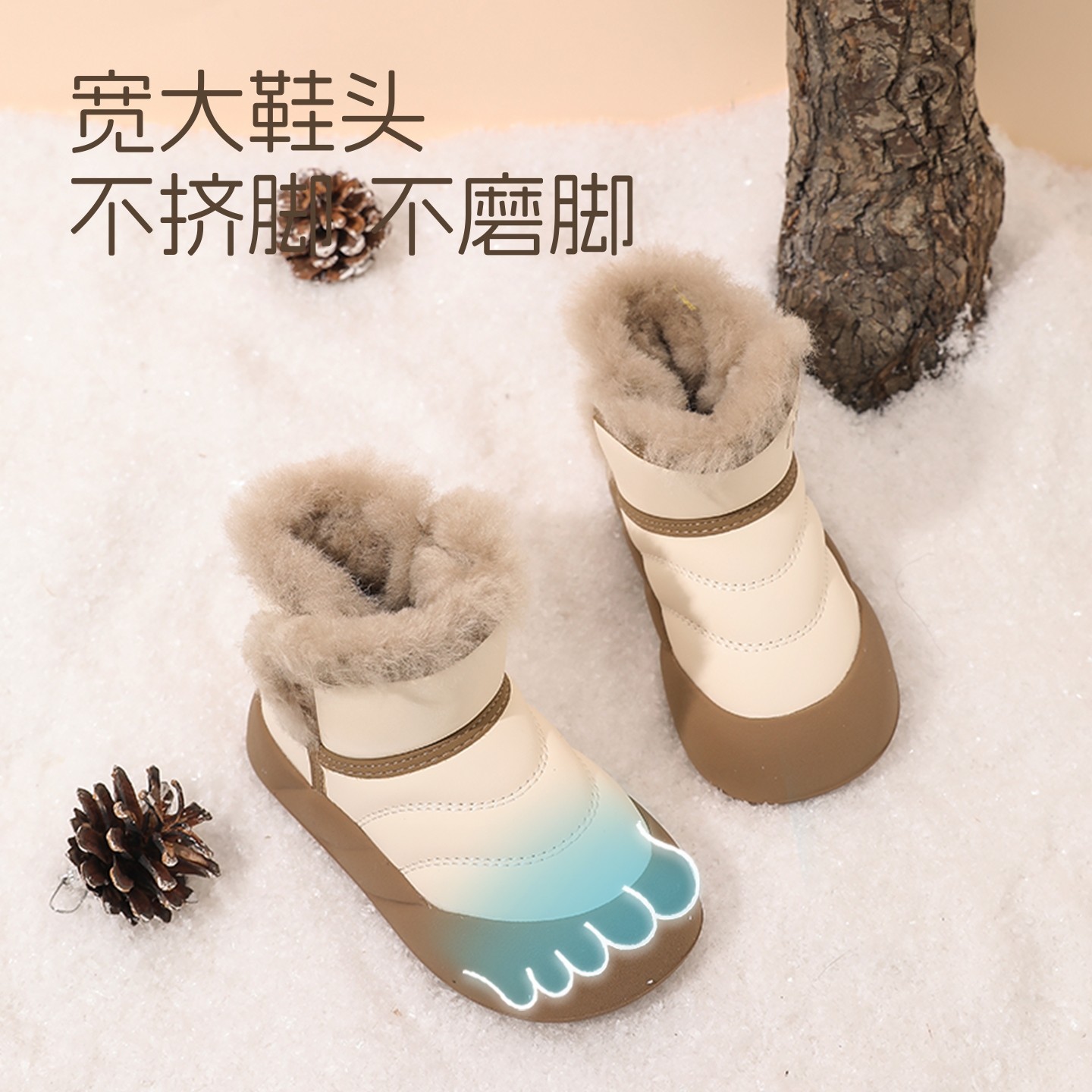 安贝氏冬季保暖雪地靴