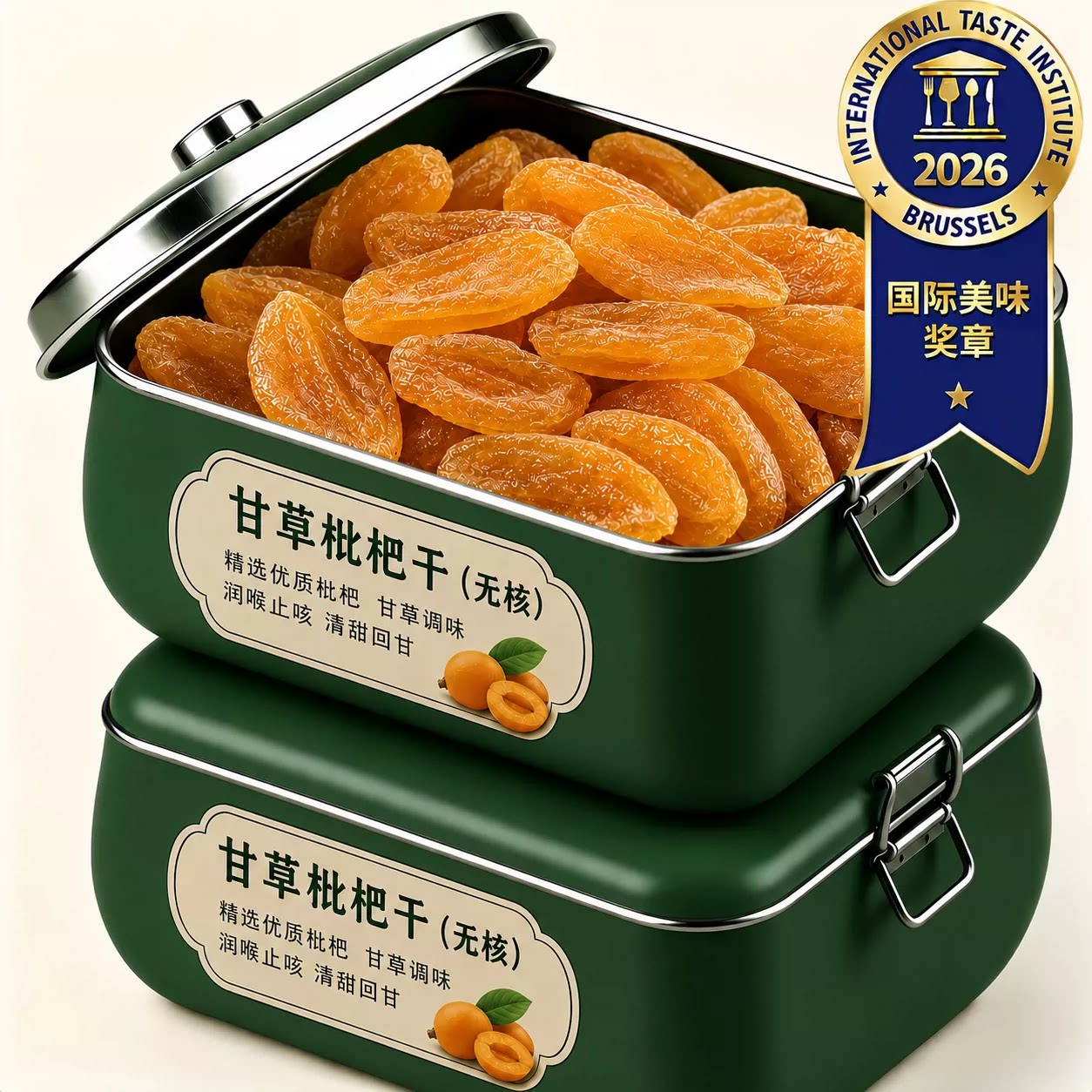 无添加无糖福建特产竹盐甘草枇杷干正宗官方旗舰店正品孕妇清润图片