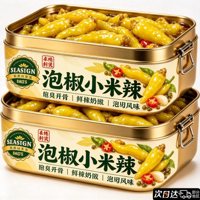 四川老坛泡椒小米辣野山椒官方旗舰店凤爪蘸水小包装炒菜母水火锅