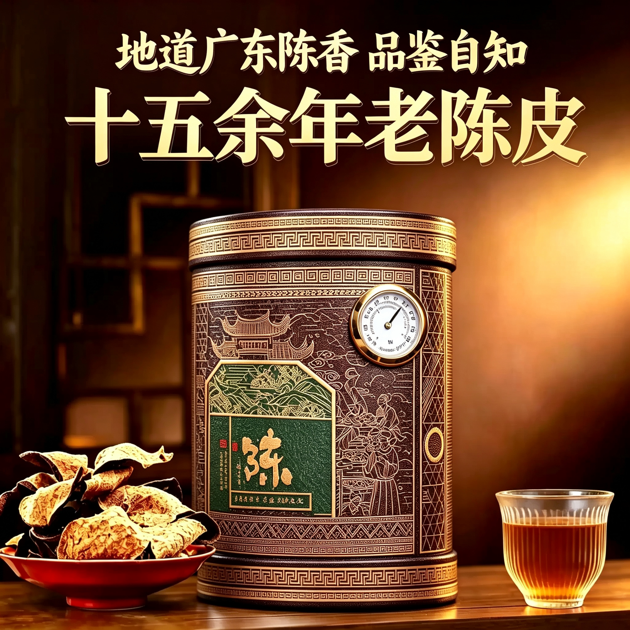 10年老25年陈皮干泡水陈皮茶十年十五年25年陈皮礼盒官方旗舰店
