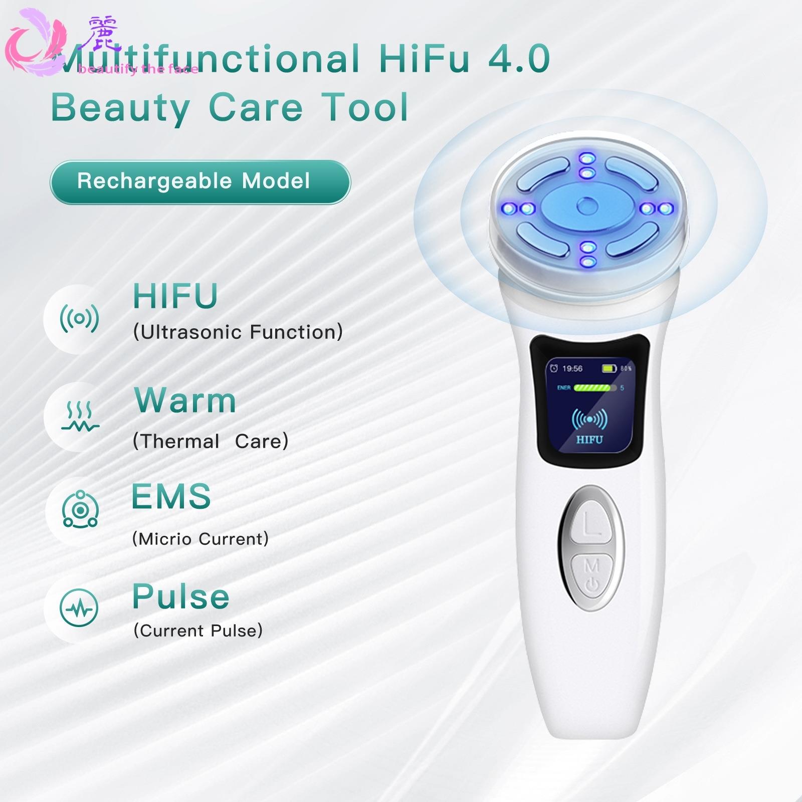 四代 MINI HIFU 迷你超声刀 精雕仪 热能 EMS 微电脉冲美容仪 跨