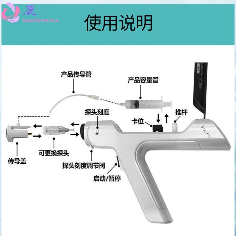 MTS胶原美塑枪嫩肤超导水光美眼仪微针中胚导入仪多功能美容仪