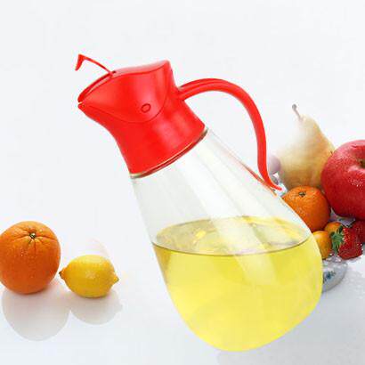明高自动开盖防漏食品玻璃油瓶厨房酱油壶大号醋瓶调味瓶不漏油