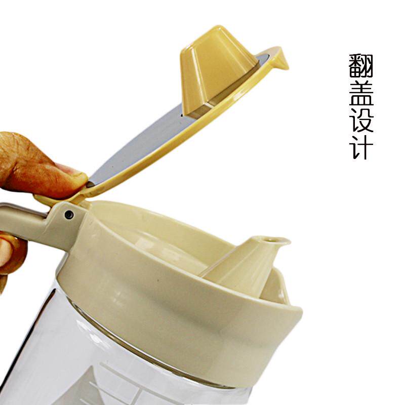 焕龙加厚高硼硅玻璃油壶防漏油瓶带刻度家用厨房装油瓶酱油瓶醋瓶