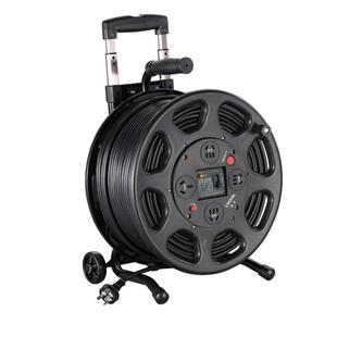 日星线缆盘带线移动绕线盘空盘电线30米卷线器线滚子100米收纳盘