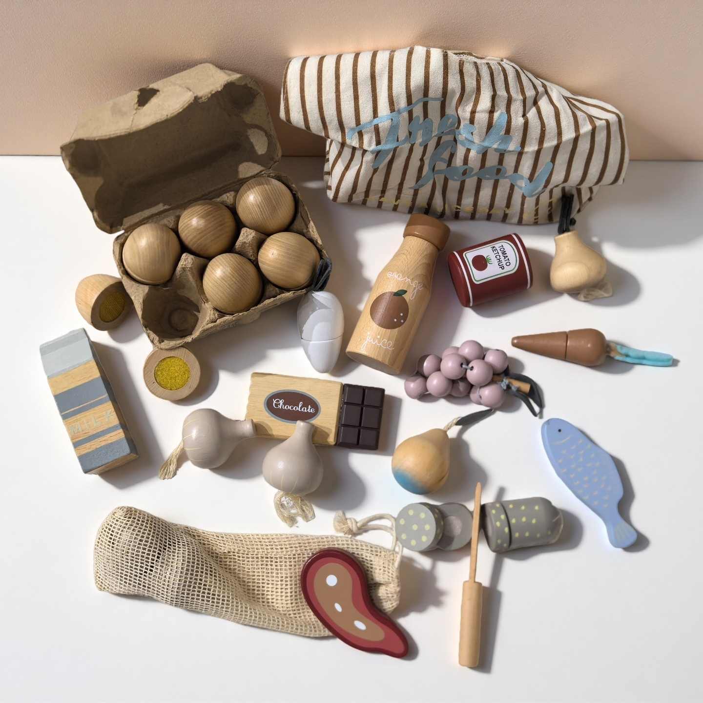 宜灵实木过家家水果切切切玩具