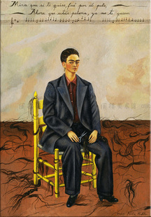 短发自画像 Frida Kahloy 弗里达 装饰画 墨西哥艺术客厅书房酒吧