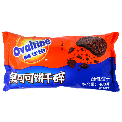 阿华田饼干碎黑可可400g整箱290