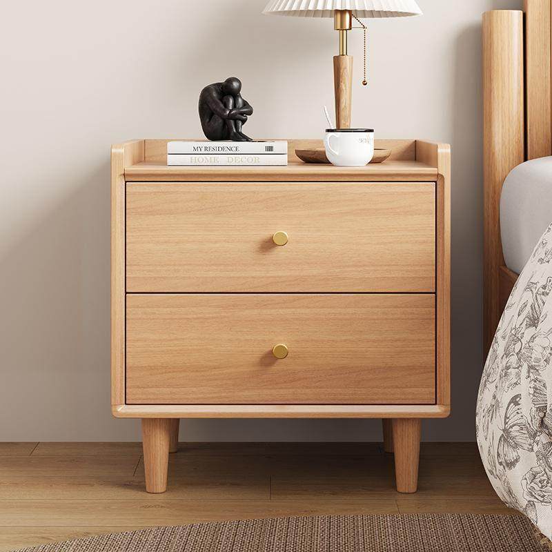 北欧全实木床头柜现代简约橡胶木床边小柜子卧室储物柜原木收纳柜,住宅家具,床头柜,淘宝优惠券,粉丝福利购,淘宝优惠卷