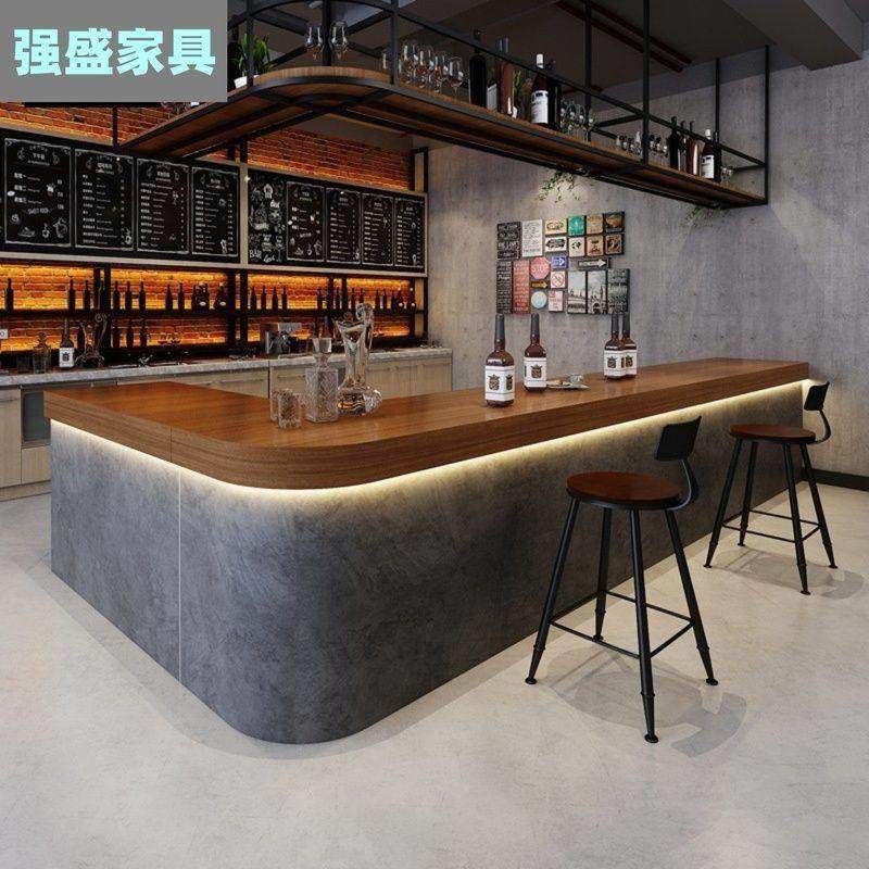 酒吧吧台桌咖啡店接待台清吧前台工业风转角柜台水泥复古收银台,商业/办公家具,收银台,淘宝优惠券,粉丝福利购,淘宝优惠卷