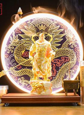 武财神关羽关公摆件客厅办公室财神爷招财镇宅新居乔迁入宅装饰品