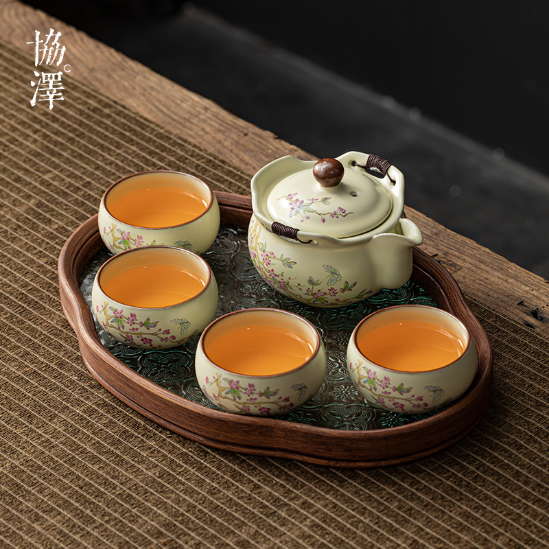 汝窑手抓壶盖碗高档泡茶壶大号