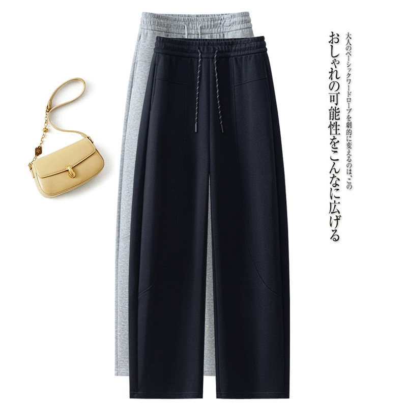 今年新款高腰直筒弯刀裤卫裤2026年春季女士时尚百搭遮肉休闲裤潮,女装/女士精品,休闲裤,淘宝优惠券,粉丝福利购,淘宝优惠卷