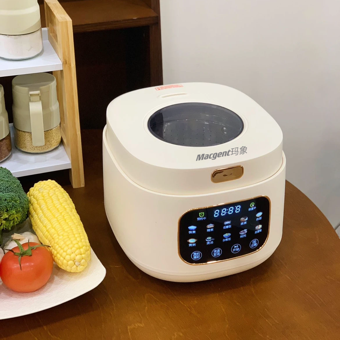 瑪象電飯煲家用3L迷你陶瓷膽低糖電飯煲米湯分離智能聯(lián)盟特比特