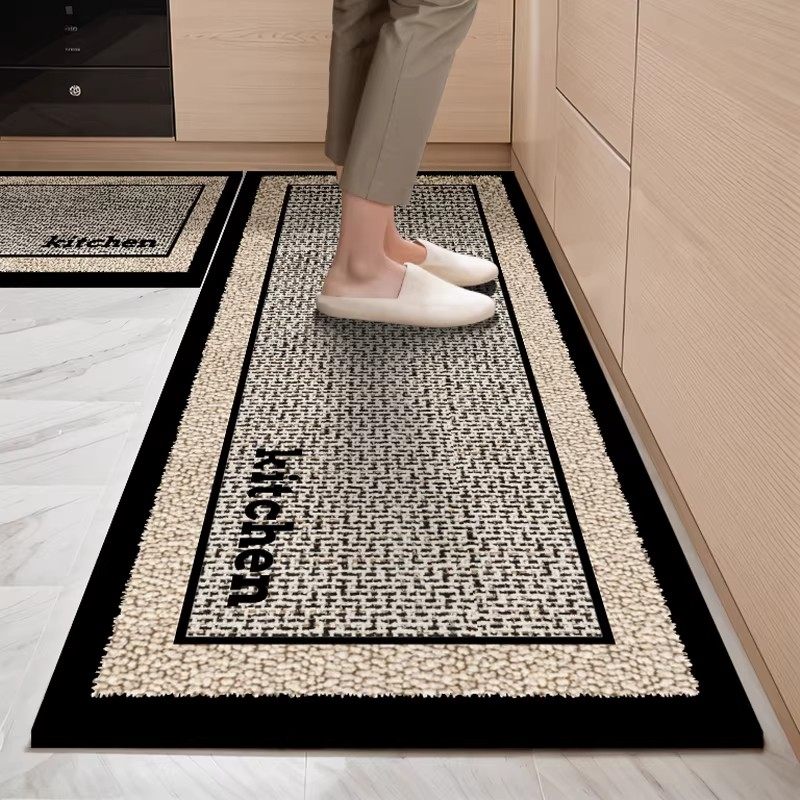 日本厨房地垫2025新款防滑防油可擦免洗家用防水地毯耐脏吸水地垫,居家布艺,厨房地垫,淘宝优惠券,粉丝福利购,淘宝优惠卷