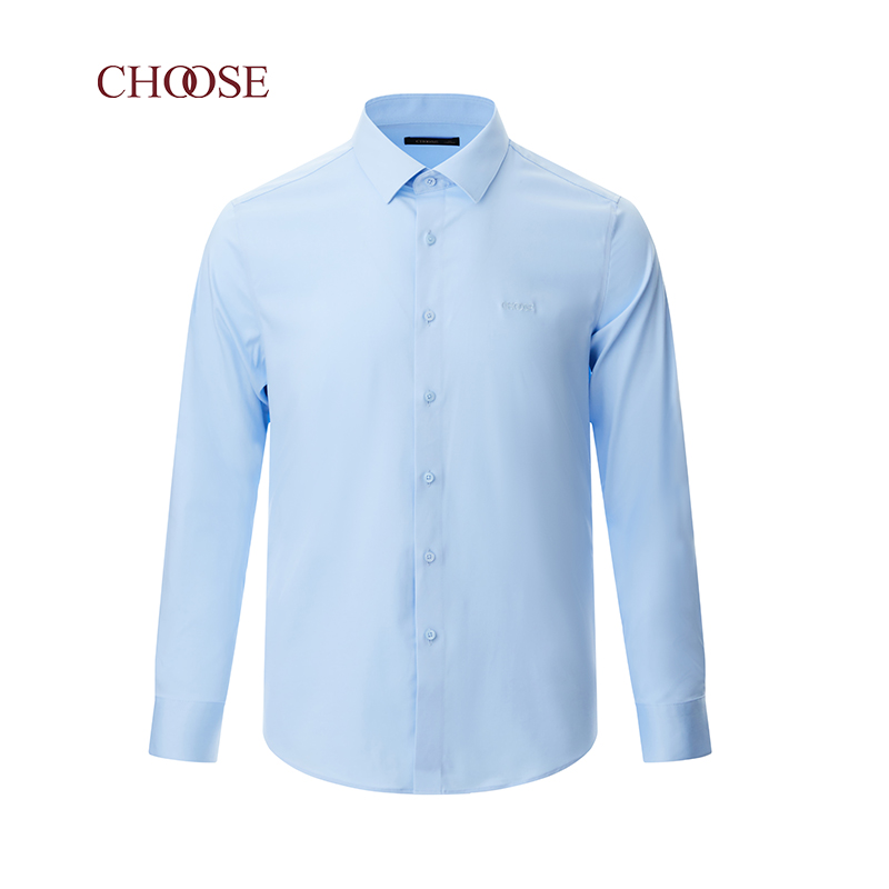 choose/乔士【莫代尔】25春新品易打理轻柔亲肤免烫男装商务衬衫