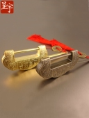 小锁覆古横锁珠宝智能门锁 宝纯铜锁老式 中国老式 古董元