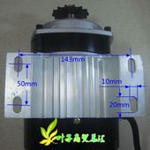 叶子永磁直流减速无刷电机BM1418ZXF 500W48V 电动三轮车配