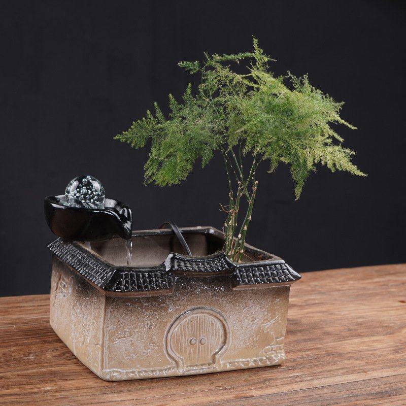 流水生财摆件循环水办公室风水玄关招财水摆件轻奢客厅家居桌面,家居饰品,流水摆件,淘宝优惠券,粉丝福利购,淘宝优惠卷