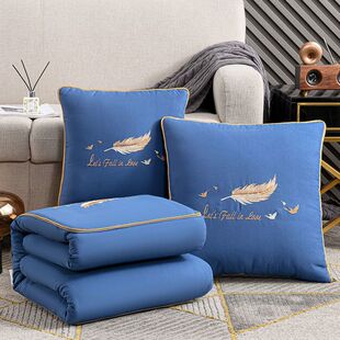 汽车抱枕被子两用折叠办公室午休空调被车载靠垫枕头被沙发靠枕厂