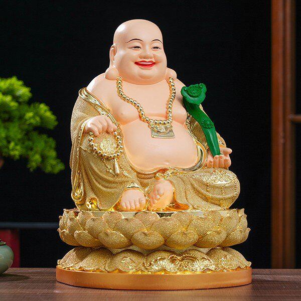 大肚弥勒佛祖招财纳福家用供奉寺庙佛像弥勒笑佛树脂佛像弥勒佛祖