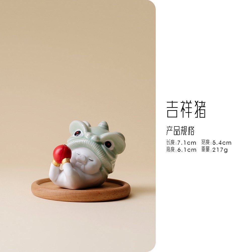 宜室茶话醒狮招财猫线香炉香座家用熏香炉室内创意陶瓷摆件香炉,家居饰品,香托/香盘/香座/香插,淘宝优惠券,粉丝福利购,淘宝优惠卷