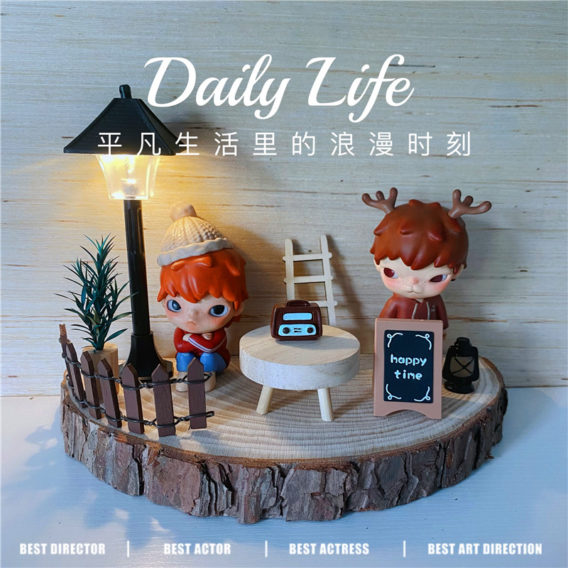 陈列diy迷你手工长凳道具娃屋