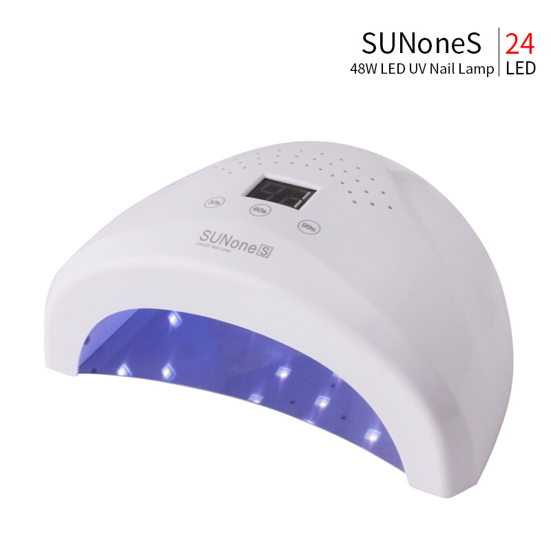 SUNoneS光疗美甲机48W多档定时24颗双光源灯珠数码显示屏美甲灯