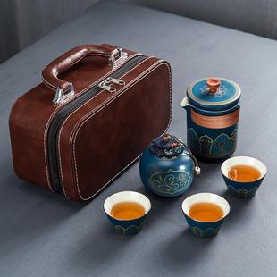 一L壶客杯快杯户外商务礼品伴手三礼OGO定 便携旅行茶具套装 制