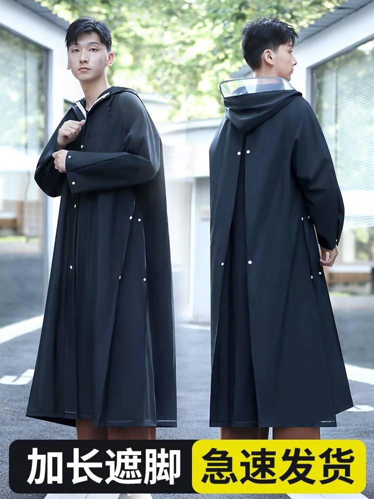 暴雨防雨服一体男士大号雨衣成人外穿新款雨披人车分离长款全身男