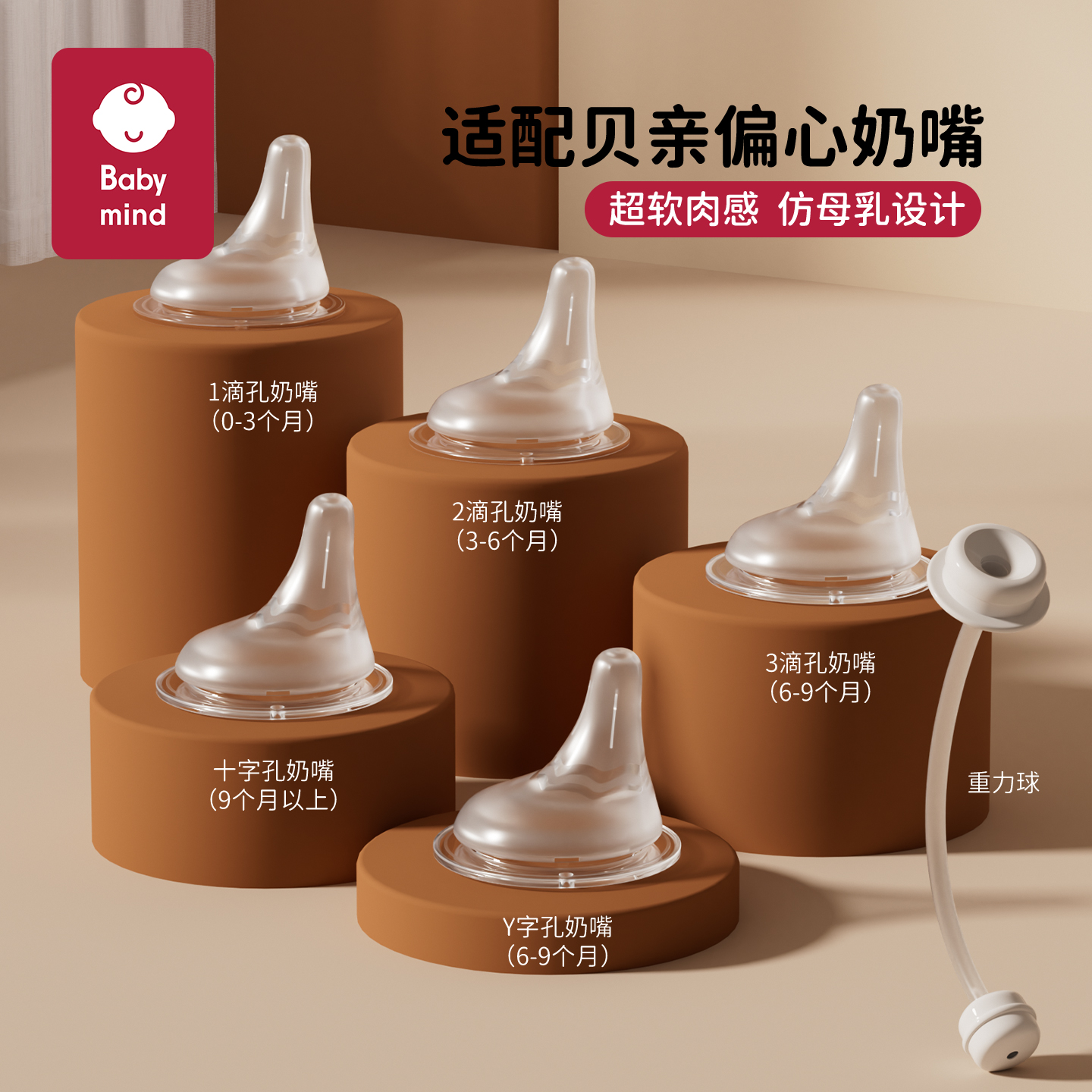 适配pigeon贝亲偏心奶嘴鸭嘴配件