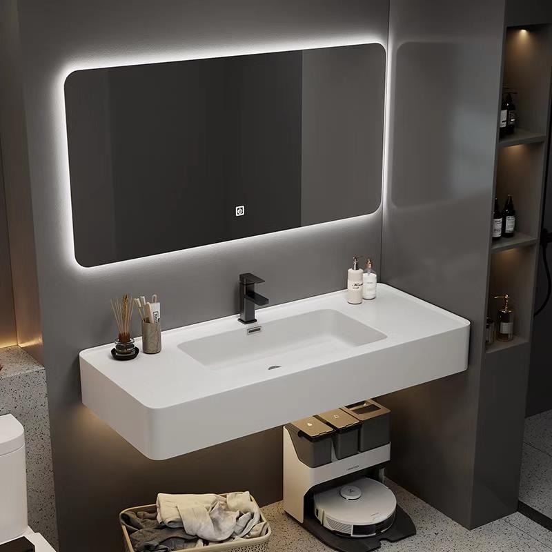 圆角挡水沿绮美石可丽耐洗手盆一体盆卫生间洗漱台洗手池洗脸盆柜