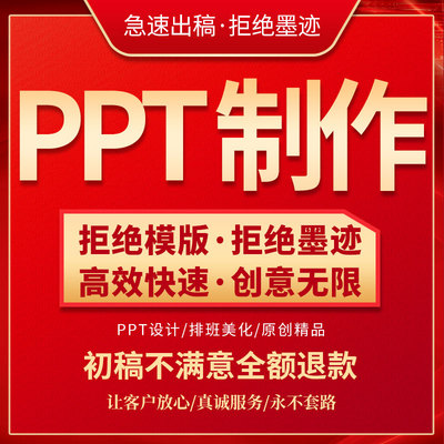 ppt制作代做设计美化模板修改定制工作汇报企业宣传演讲课件总结